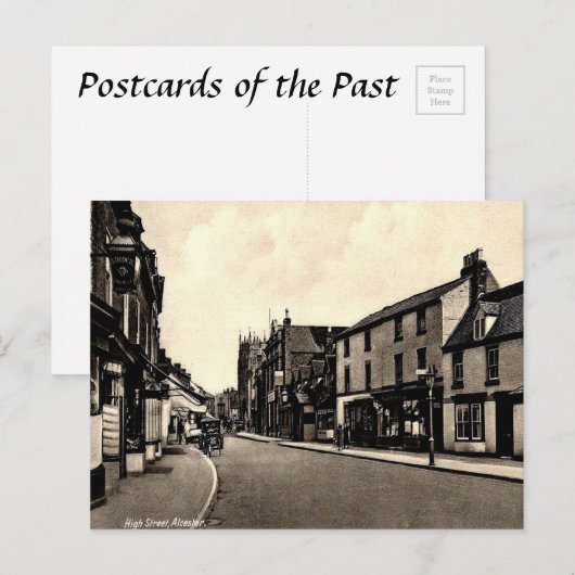 Alte Postkarte - Alcester, Warwickshire (Vorne/Hinten)