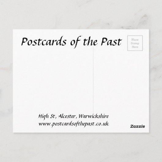 Alte Postkarte - Alcester, Warwickshire (Rückseite)