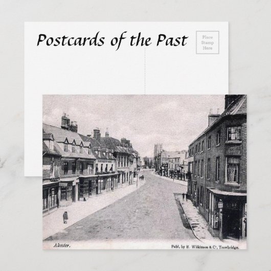 Alte Postkarte - Alcester, Warwickshire (Vorne/Hinten)