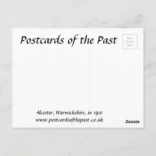Alte Postkarte - Alcester, Warwickshire (Rückseite)