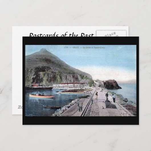 Alte Postkarte - Algerien, Oran, la Jetee (Vorne/Hinten)