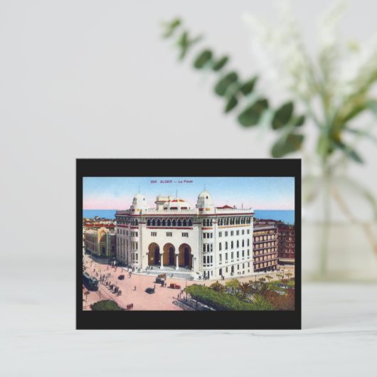 Alte Postkarte - Algier, Post (Stehend Vorderseite)