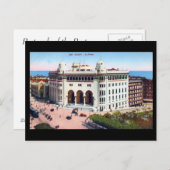 Alte Postkarte - Algier, Post (Vorne/Hinten)