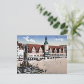Alte Postkarte - Altes Rathaus, Leipzig (Stehend Vorderseite)