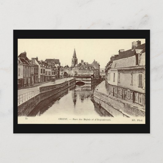 Alte Postkarte - Amiens, Frankreich (Vorderseite)