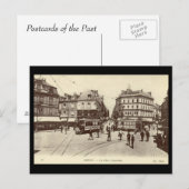 Alte Postkarte - Amiens - Place Gambetta (Vorne/Hinten)