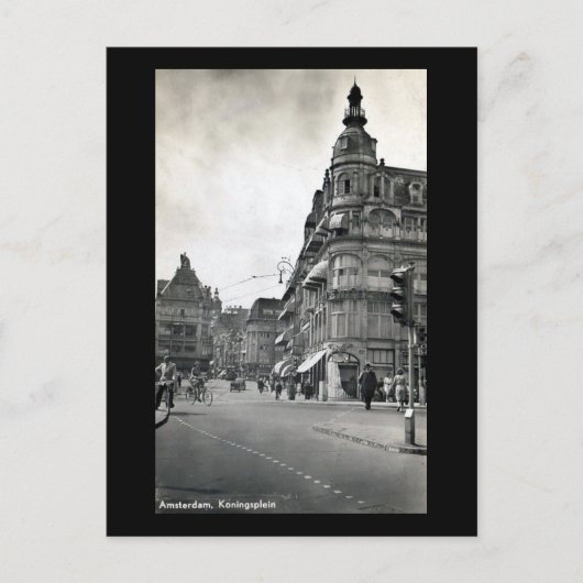 Alte Postkarte, Amsterdam Postkarte (Vorderseite)
