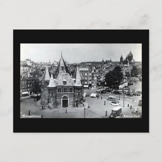 Alte Postkarte, Amsterdam Postkarte (Vorderseite)