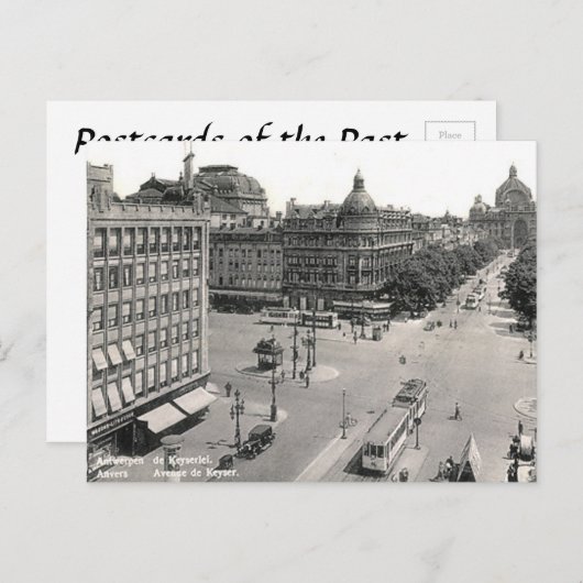 Alte Postkarte - Antwerpen/Anvers, Belgien (Vorne/Hinten)