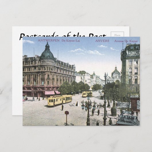 Alte Postkarte - Antwerpen/Anvers, Belgien (Vorne/Hinten)