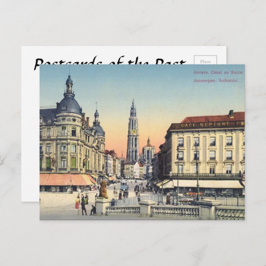 Alte Postkarte - Antwerpen/Anvers, Belgien (Vorne/Hinten)