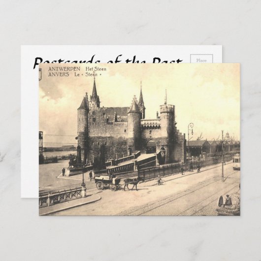 Alte Postkarte - Antwerpen/Anvers, Belgien (Vorne/Hinten)