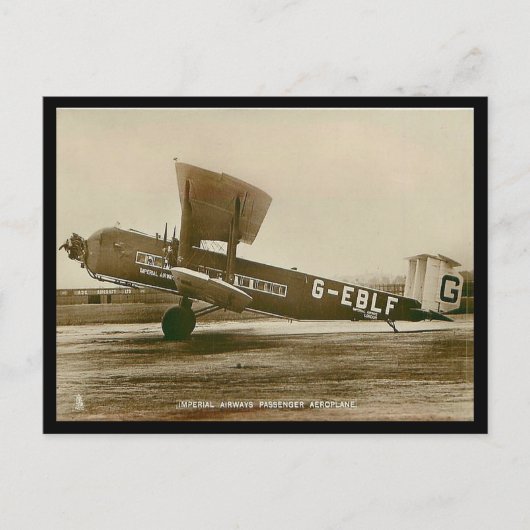 Alte Postkarte - Armstrong Whitworth "Argosy" (Vorderseite)