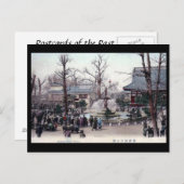 Alte Postkarte - Asakusa Park, Tokio (Vorne/Hinten)