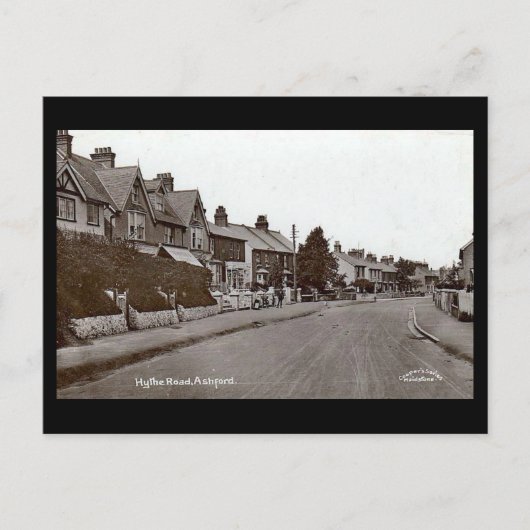 Alte Postkarte - Ashford, Kent (Vorderseite)