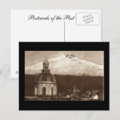 Alte Postkarte, Ätna Postkarte (Vorne/Hinten)