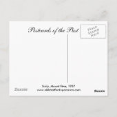 Alte Postkarte, Ätna Postkarte (Rückseite)