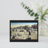 Alte Postkarte - auf dem Sand, Rhyl (Stehend Vorderseite)