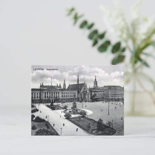 Alte Postkarte - Augustusplatz, Leipzig (Stehend Vorderseite)