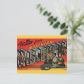 Alte Postkarte aus dem Norden Wisconsins (Stehend Vorderseite)