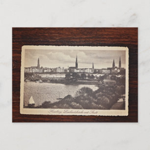 Alte Postkarte aus Hamburg, Deutschland