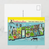 Alte Postkarte aus Kentucky (Vorne/Hinten)