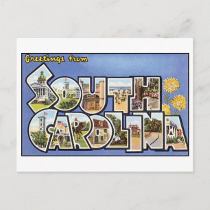 Alte Postkarte aus South Carolina