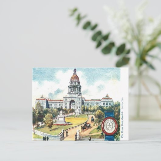 Alte Postkarte - Austin, Texas (Stehend Vorderseite)