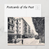 Alte Postkarte - Ave Jules-Ferry, Tunis (Vorne/Hinten)