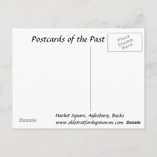 Alte Postkarte - Aylesbury, Buckinghamshire (Rückseite)