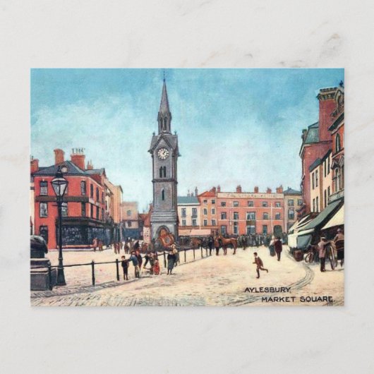 Alte Postkarte - Aylesbury, Buckinghamshire (Vorderseite)