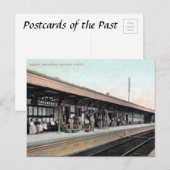 Alte Postkarte - Bahnhof Ealing Broadway (Vorne/Hinten)