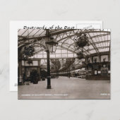 Alte Postkarte - Bahnhof, Wemyss Bay (Vorne/Hinten)