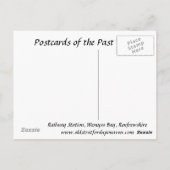 Alte Postkarte - Bahnhof, Wemyss Bay (Rückseite)