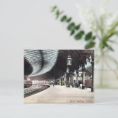 Alte Postkarte - Bahnhof York (Stehend Vorderseite)
