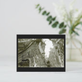 Alte Postkarte - Bahnübergang, Newcastle-on-Tyne (Stehend Vorderseite)