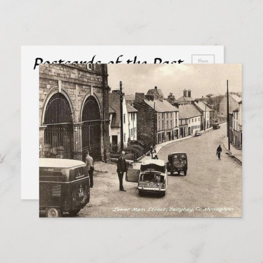 Alte Postkarte - Ballybay, Grafschaft Monaghan, Ir (Vorne/Hinten)
