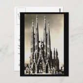 Alte Postkarte - Barcelona, Sagrada Familia (Vorne/Hinten)