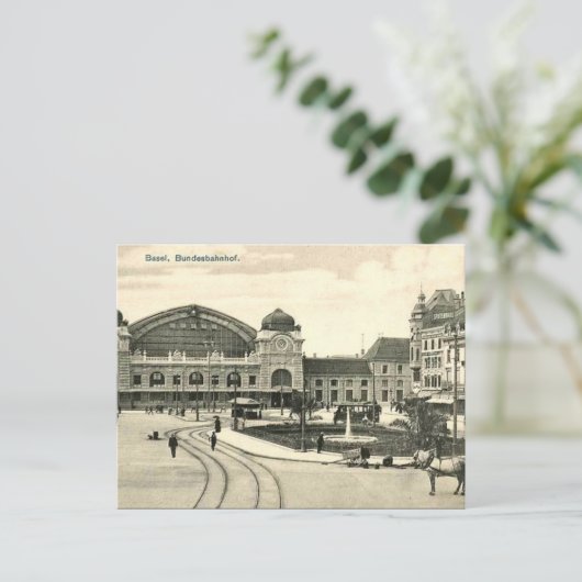 Alte Postkarte - Basel, die Schweiz (Stehend Vorderseite)