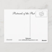 Alte Postkarte, Belgrad Postkarte (Rückseite)