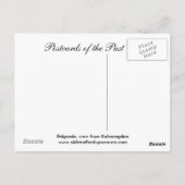 Alte Postkarte, Belgrad Postkarte (Rückseite)