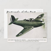 Alte Postkarte - Bell P.39 Aircobra Kämpfer Flugze (Vorne/Hinten)
