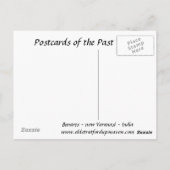 Alte Postkarte - Benares (Varanasi), Indien (Rückseite)