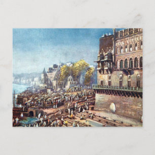 Alte Postkarte - Benares (Varanasi), Indien