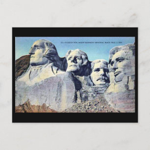 Alte Postkarte - Berg Rushmore, Süddakota