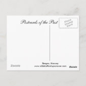 Alte Postkarte, Bergen, Norwegen Postkarte (Rückseite)