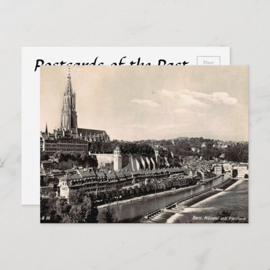 Alte Postkarte - Bern, Schweiz (Vorne/Hinten)