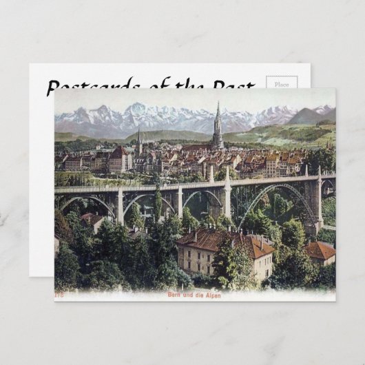 Alte Postkarte - Bern, Schweiz (Vorne/Hinten)