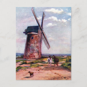 Alte Postkarte - Bidston Mill, in der Nähe von Bir