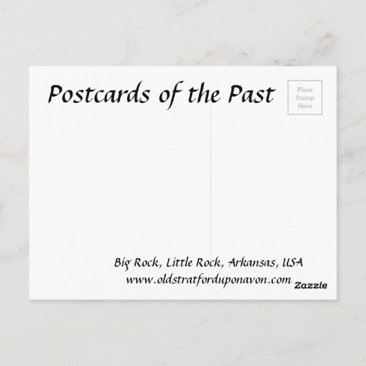 Alte Postkarte - Big Rock, Little Rock, Arkansas (Rückseite)